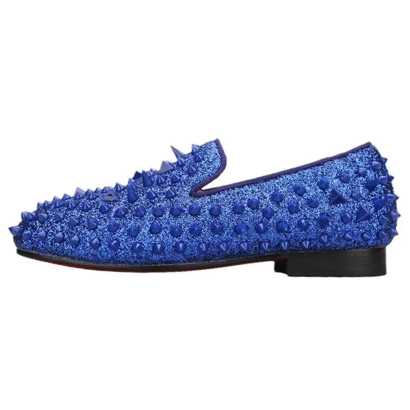 Blue Bliss: Genuine Leather Kids' Loafers