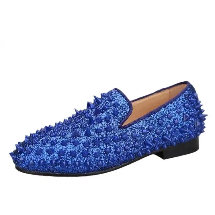 Blue Bliss: Genuine Leather Kids' Loafers