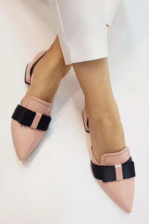 Bow Pointed Flats