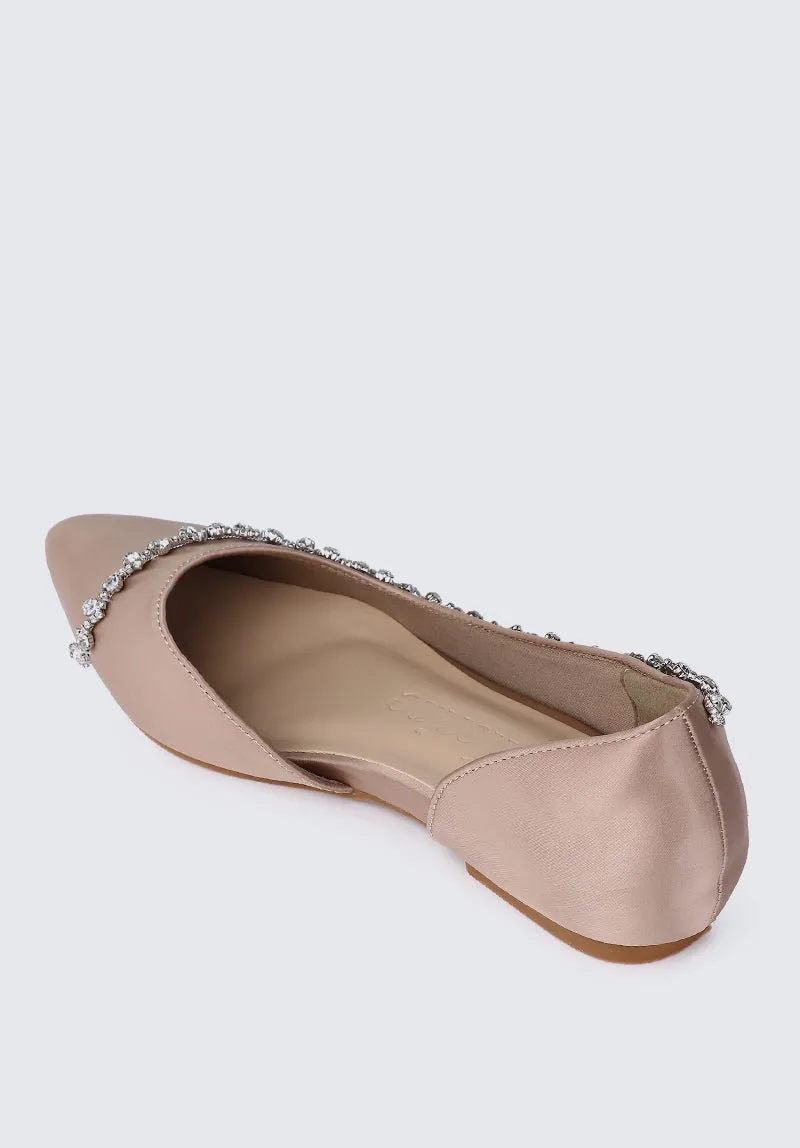 Delilah Comfy Ballerina In Taupe