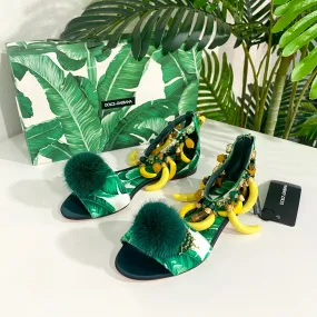 Dolce & Gabbana New Banana Leaf Sandals