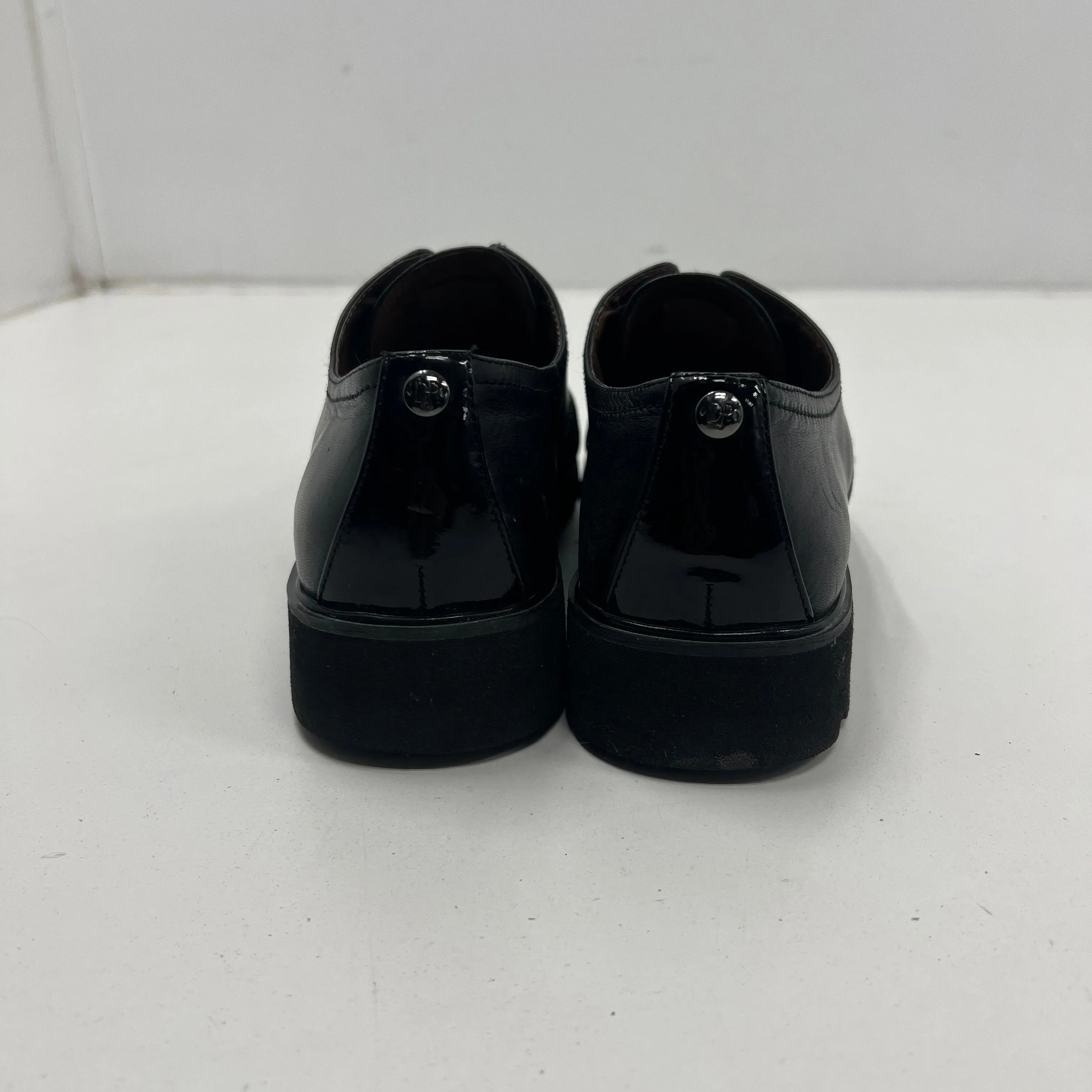 Donald Pliner Black Slip-On Patent Leather Vamp Loafers Women's Size 8.5M