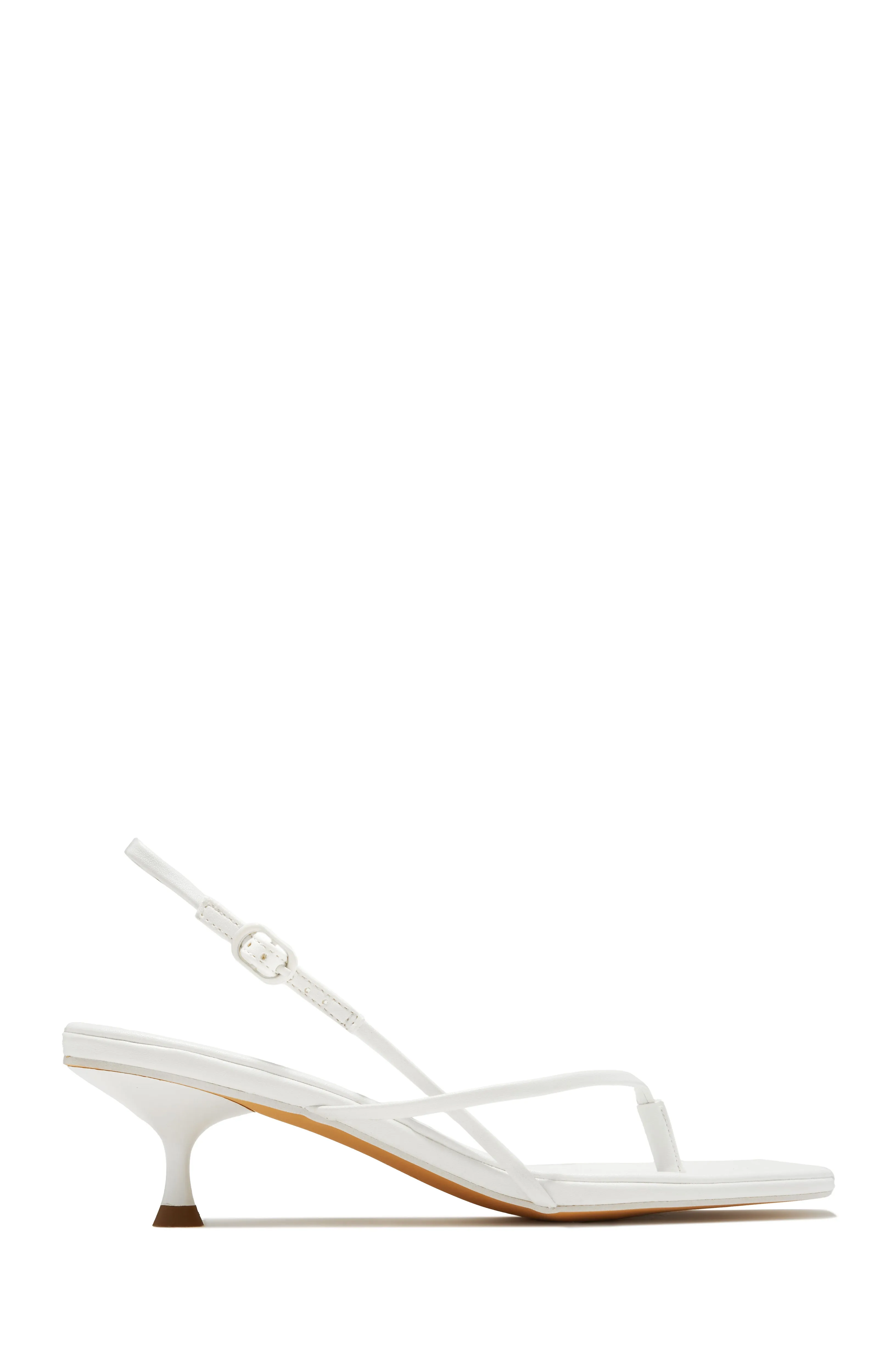 Elodie Slingback Kitten Heels - Nude