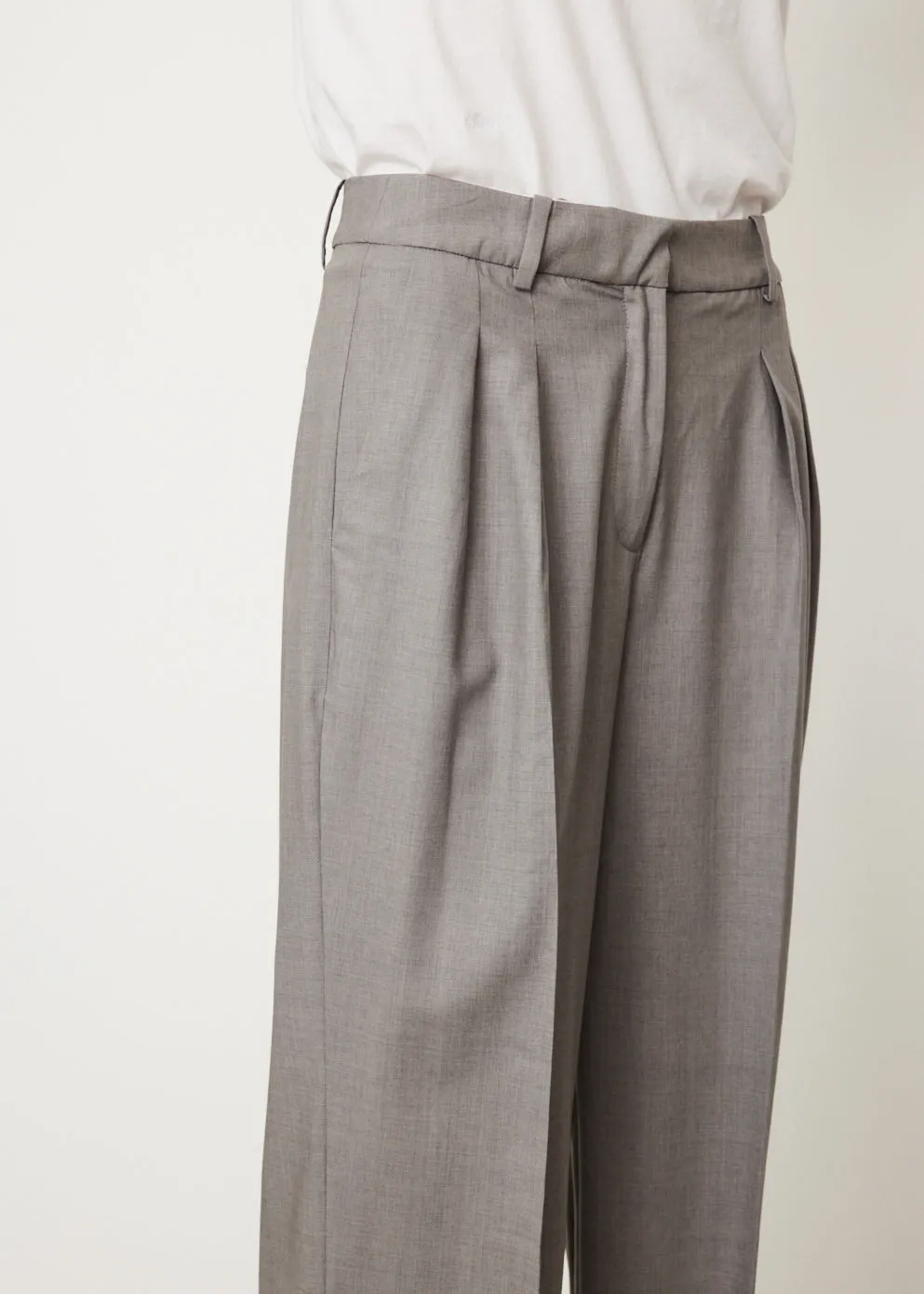 Grey Melange Pants