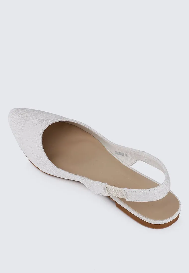 Kate Floral Comfy Ballerina In Beige