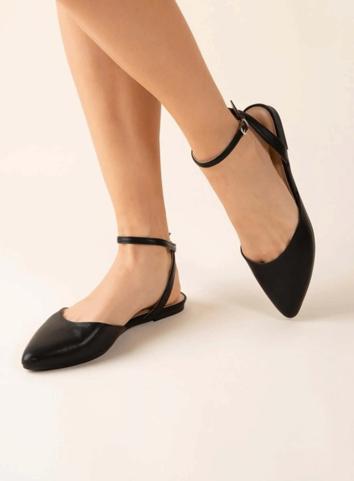 Linden-S Ankle Strap Flats