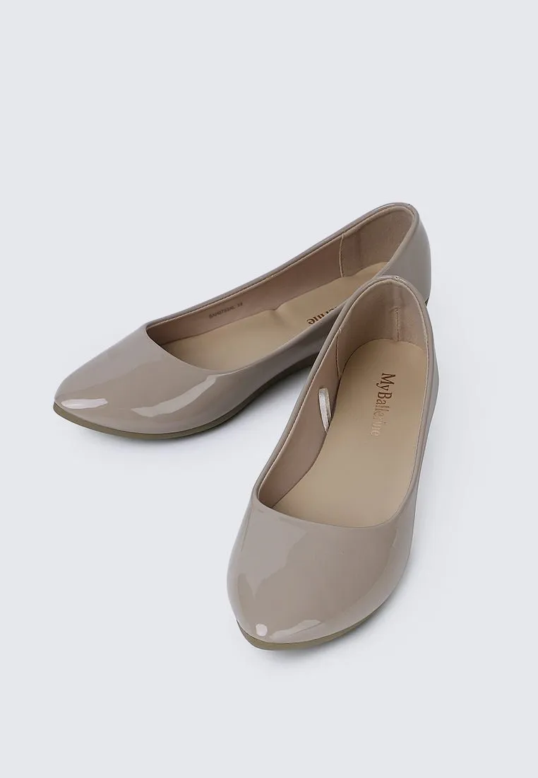 Lunna Comfy Ballerina In Almond