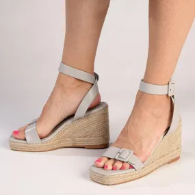 Madison Annabella Espadrille Wedge - Grey