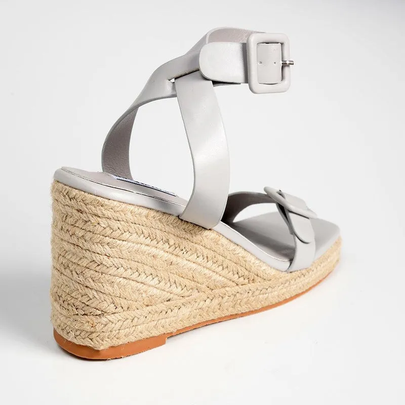 Madison Annabella Espadrille Wedge - Grey