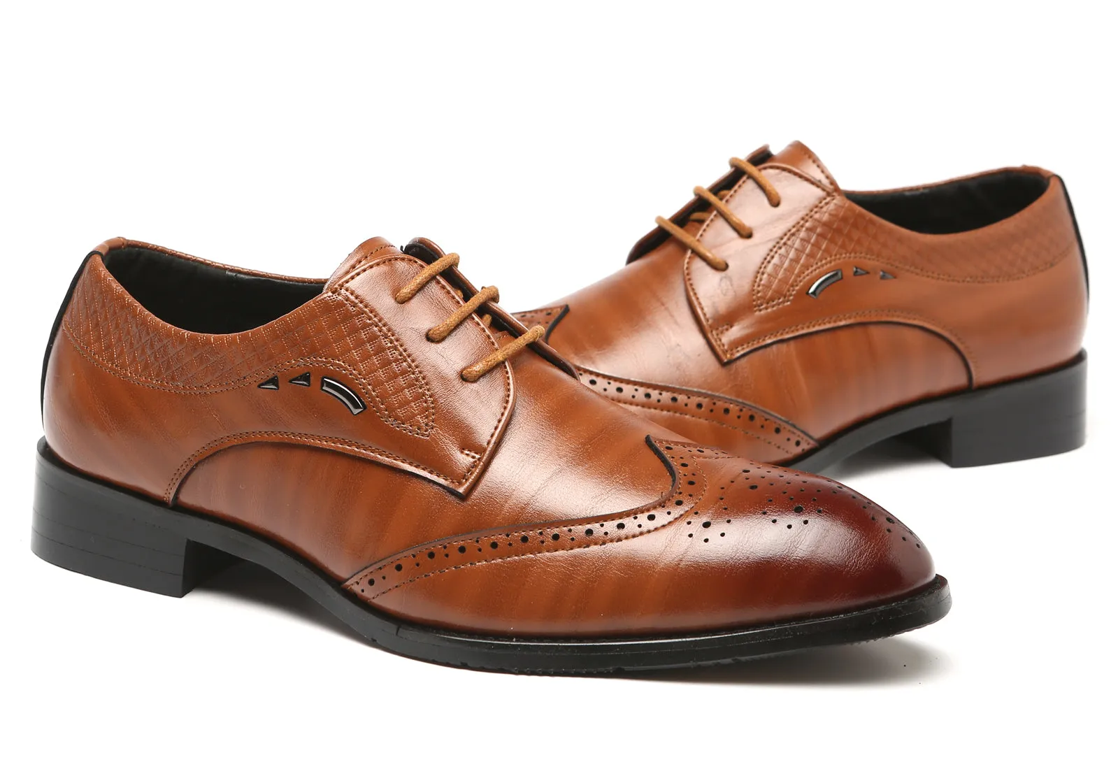 Men's Wingtip Casual Derby Shoes