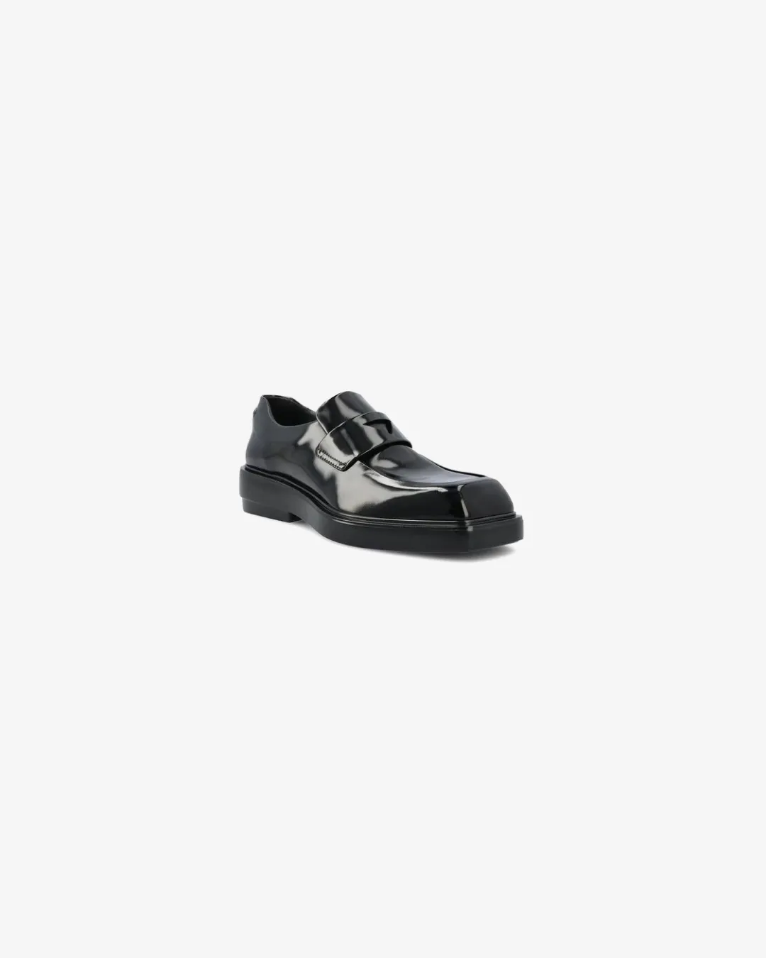 Prada Brushed Leather Loafers