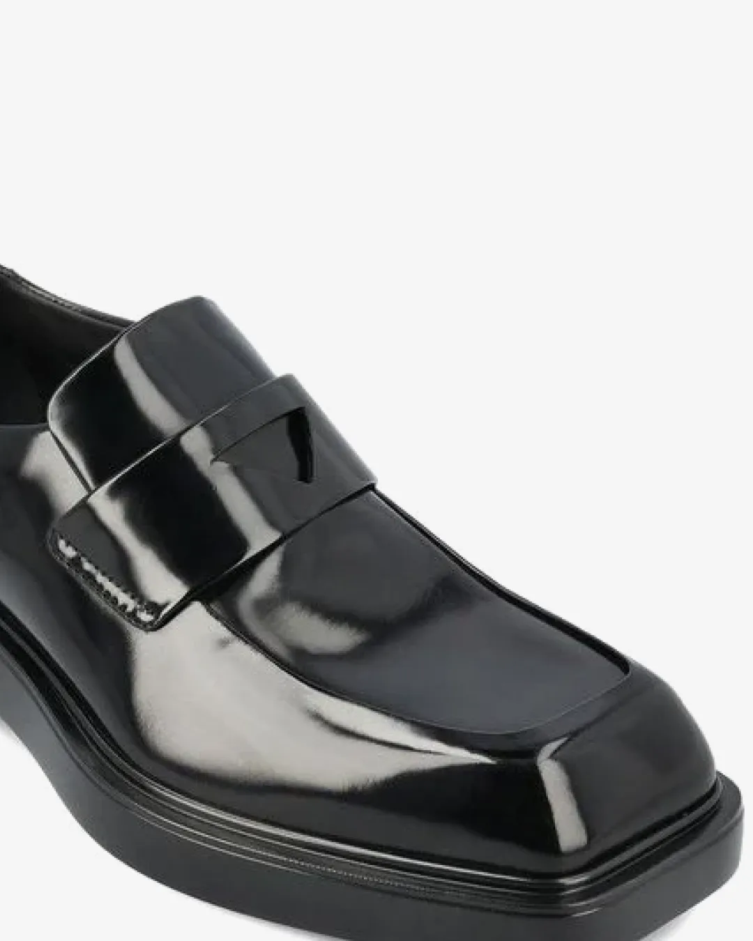 Prada Brushed Leather Loafers