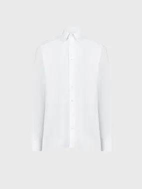 Shirt with Signature Triple Stitching White