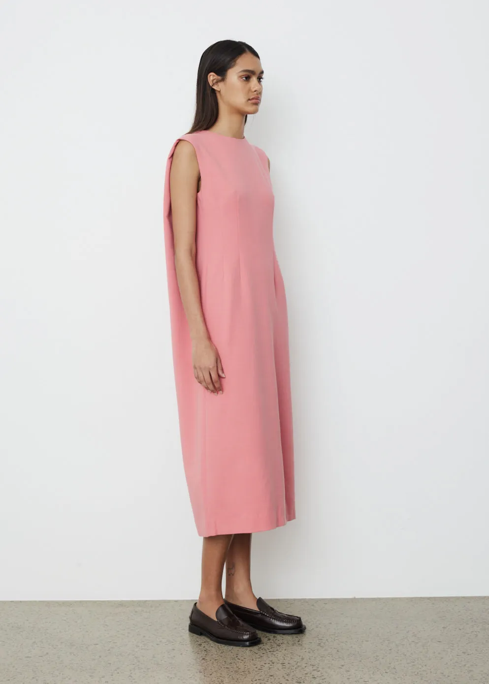 Tense Wool Double Cloth Dress